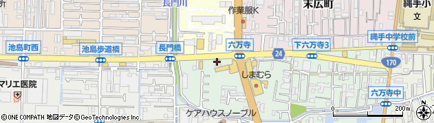 野口自動車六万寺店周辺の地図