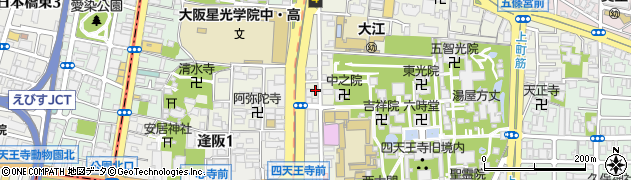 四天王寺岡本歯科医院周辺の地図