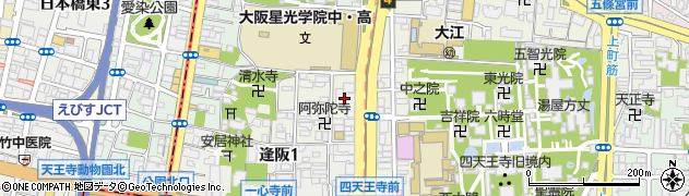 大阪府警察本部　青少年クリニック周辺の地図