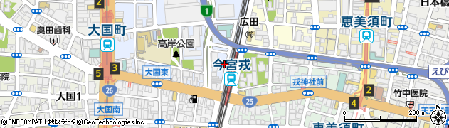 中西商店周辺の地図