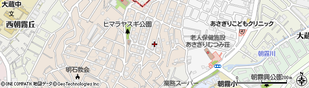 兵庫県明石市朝霧山手町周辺の地図