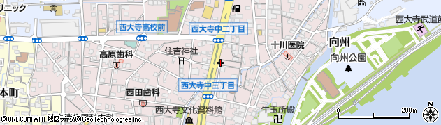 西大寺中郵便局 ＡＴＭ周辺の地図