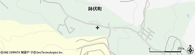 奈良県奈良市鉢伏町周辺の地図