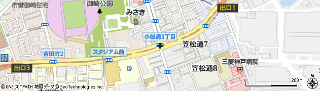 小松通３周辺の地図
