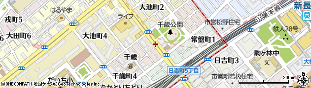 兵庫県神戸市須磨区千歳町周辺の地図