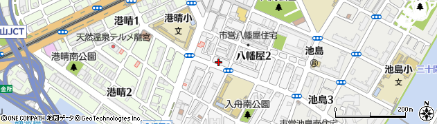 港入舟郵便局 ＡＴＭ周辺の地図