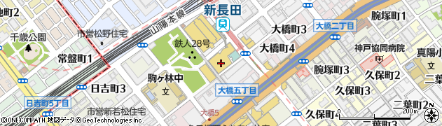 ホワイト急便　新長田店周辺の地図
