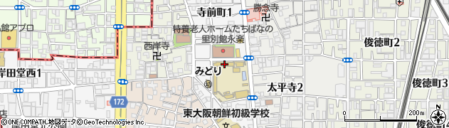 大阪府東大阪市寺前町周辺の地図