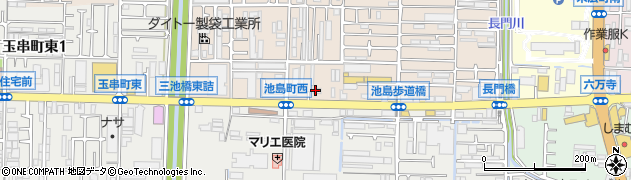 大阪東大阪線周辺の地図