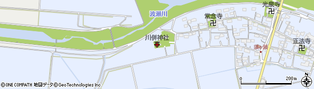 川併神社周辺の地図