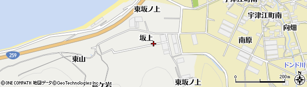 愛知県田原市江比間町（坂上）周辺の地図