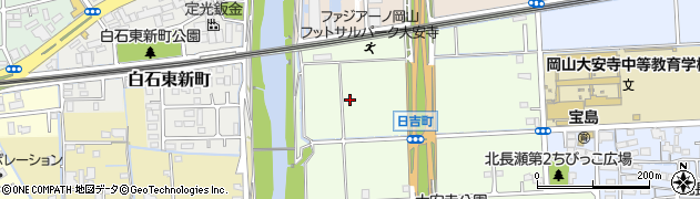 岡山県岡山市北区日吉町14周辺の地図