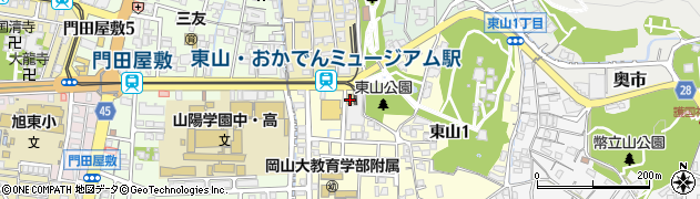 岡山電気軌道株式会社　電車営業部技術課周辺の地図