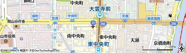 自衛隊岡山地方協力本部岡山地域事務所周辺の地図