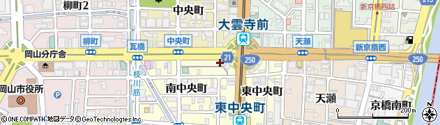 岡山電力株式会社周辺の地図
