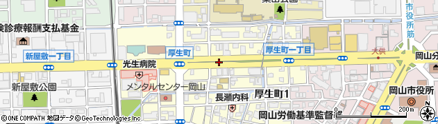 厚生町商工会議所前周辺の地図