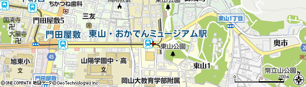 東山・おかでんミュージアム駅駅周辺の地図