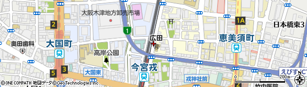 大阪府大阪市浪速区日本橋西2丁目周辺の地図