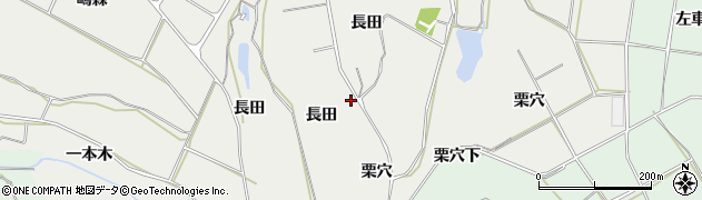 愛知県田原市相川町栗穴周辺の地図
