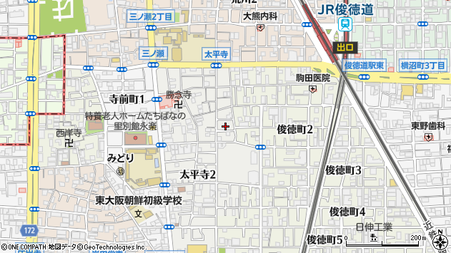 〒577-0844 大阪府東大阪市太平寺の地図