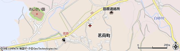 奈良県奈良市茗荷町周辺の地図