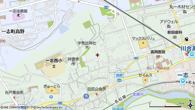 〒515-2516 三重県津市一志町田尻の地図