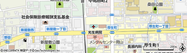 岡山シティホテル厚生町レストラン・パーティルーム予約周辺の地図
