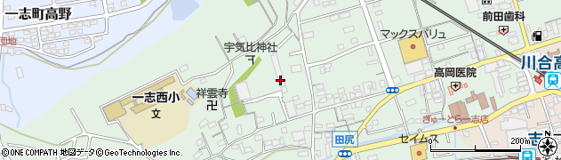 三重県津市一志町田尻周辺の地図