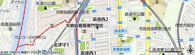 大阪府大阪市浪速区浪速西周辺の地図