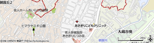 兵庫県明石市朝霧台周辺の地図