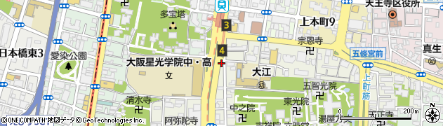 floresta 四天王寺店周辺の地図