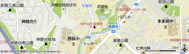 釜寅多聞店周辺の地図