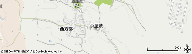 愛知県豊橋市東赤沢町（浜屋敷）周辺の地図