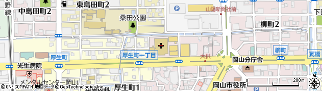 岡山医療専門職大学周辺の地図