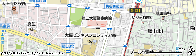 大阪府大阪市天王寺区烏ケ辻周辺の地図