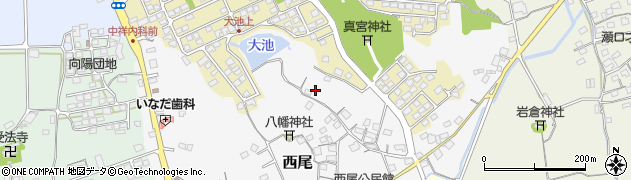 岡山県倉敷市西尾周辺の地図