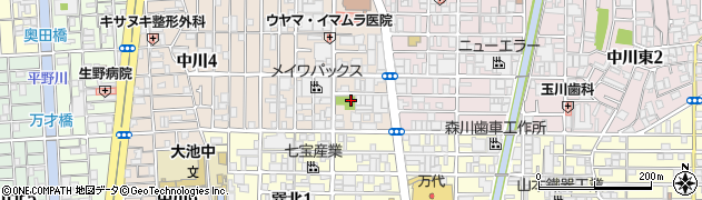 中川南公園周辺の地図