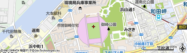 兵庫県神戸市兵庫区御崎町周辺の地図