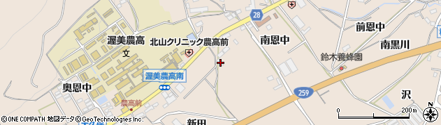 愛知県田原市加治町新田34周辺の地図