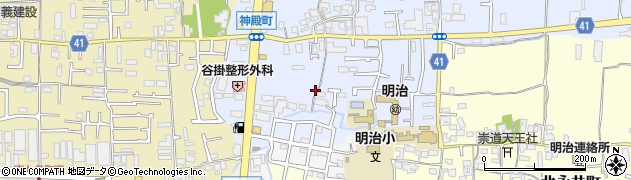 奈良県奈良市南神殿町周辺の地図