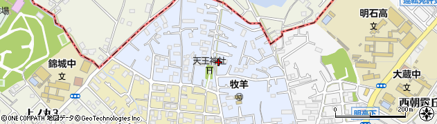 兵庫県明石市太寺天王町2838周辺の地図