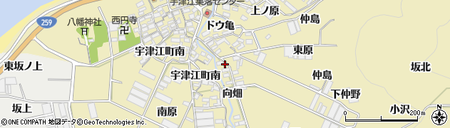 愛知県田原市宇津江町向畑57周辺の地図