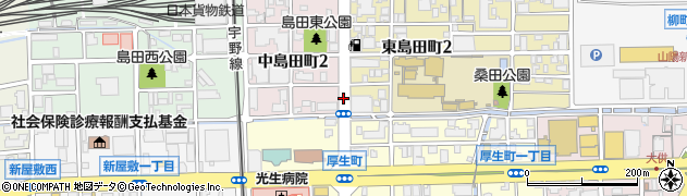 東島田町周辺の地図