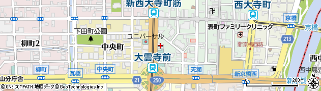 岡山地区ユニバーサルホテルチェーン　岡山ユニバーサルホテル第二別館周辺の地図
