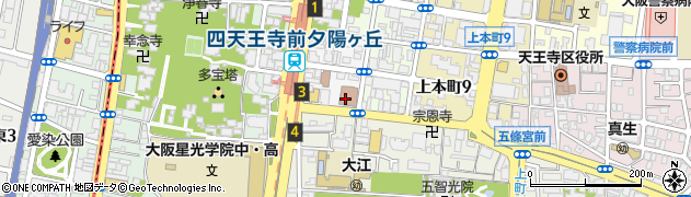 天王寺警察署周辺の地図