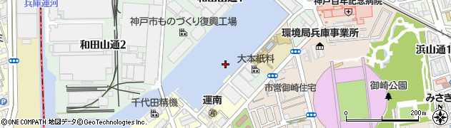 兵庫運河周辺の地図