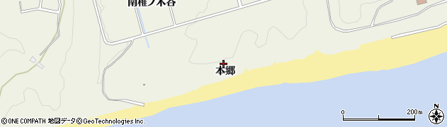 愛知県豊橋市伊古部町（本郷）周辺の地図