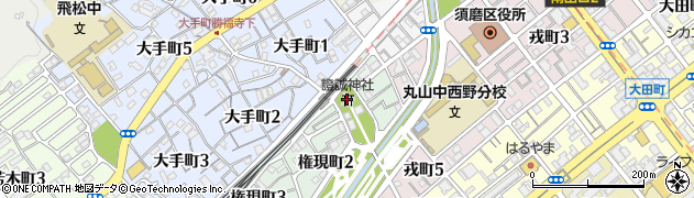 證誠神社周辺の地図