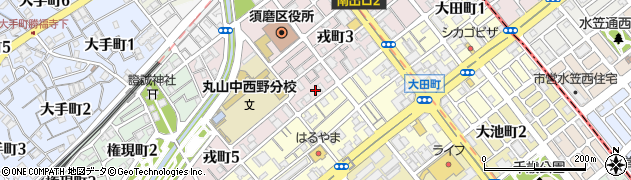 神戸建具株式会社周辺の地図