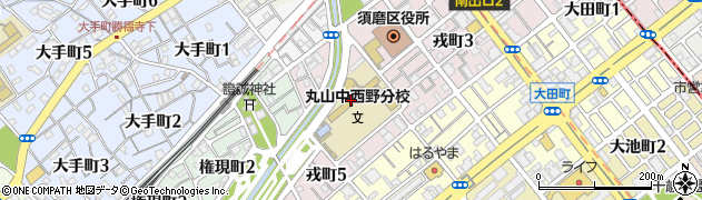 神戸市立太田中学校周辺の地図